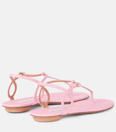 Aquazzura Almost Bare raffia-effect sandals | Thumbnail 3 Aquazzura Almost Bare raffia-effect sandals | Thumbnail 3