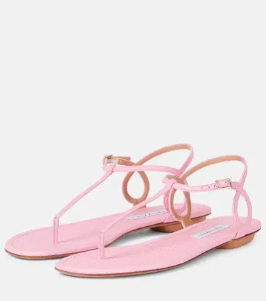 Aquazzura Almost Bare raffia-effect sandals | Thumbnail 4 Aquazzura Almost Bare raffia-effect sandals | Thumbnail 4