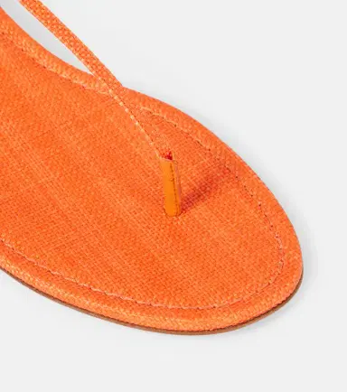 Aquazzura Almost Bare raffia-effect sandals | Thumbnail 2 Aquazzura Almost Bare raffia-effect sandals | Thumbnail 2