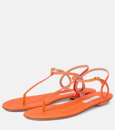 Aquazzura Almost Bare raffia-effect sandals | Thumbnail 4 Aquazzura Almost Bare raffia-effect sandals | Thumbnail 4