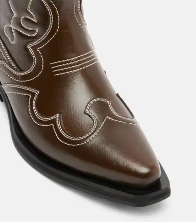Ganni Mid Shaft embroidered cowboy boots | Thumbnail 2 Ganni Mid Shaft embroidered cowboy boots | Thumbnail 2