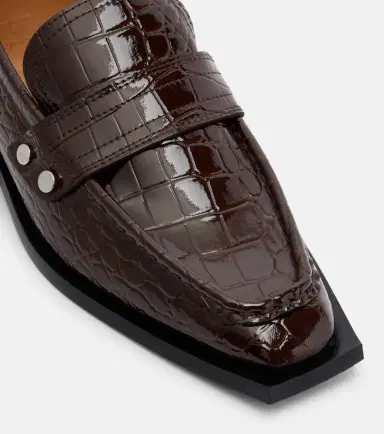 Ganni Studs croc-effect loafers | Thumbnail 3 Ganni Studs croc-effect loafers | Thumbnail 3