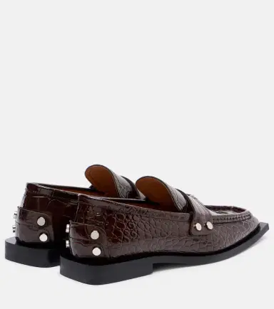 Ganni Studs croc-effect loafers | Thumbnail 4 Ganni Studs croc-effect loafers | Thumbnail 4