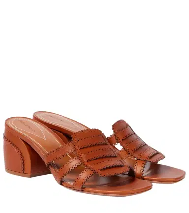 Zimmermann Goldie 65 leather mules | Thumbnail 1 Zimmermann Goldie 65 leather mules | Thumbnail 1