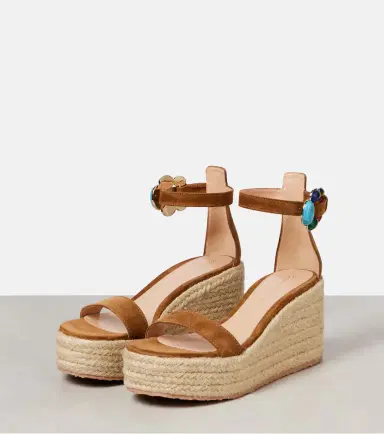 Gianvito Rossi Embellished suede platform espadrilles | Thumbnail 2 Gianvito Rossi Embellished suede platform espadrilles | Thumbnail 2
