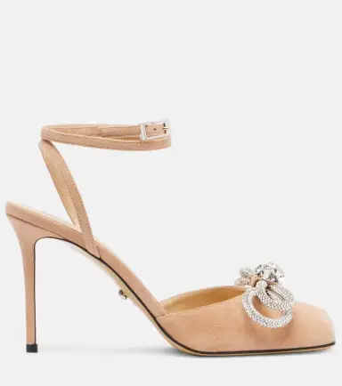 Mach & Mach Double Bow 95 suede pumps | Thumbnail 3 Mach & Mach Double Bow 95 suede pumps | Thumbnail 3