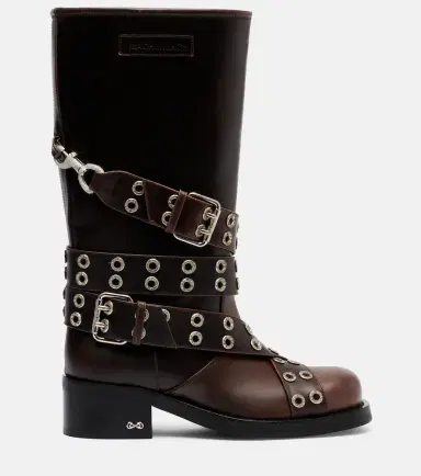Mach & Mach Buckle Belt leather biker boots | Thumbnail 2 Mach & Mach Buckle Belt leather biker boots | Thumbnail 2
