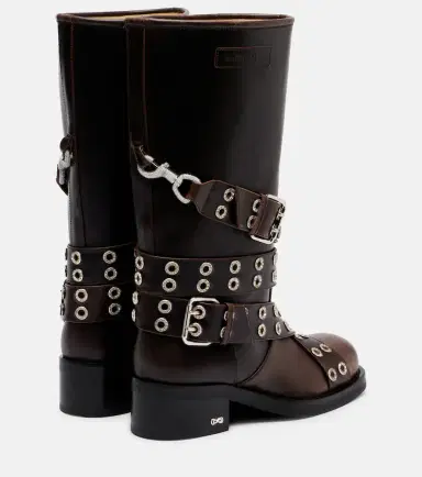 Mach & Mach Buckle Belt leather biker boots | Thumbnail 3 Mach & Mach Buckle Belt leather biker boots | Thumbnail 3
