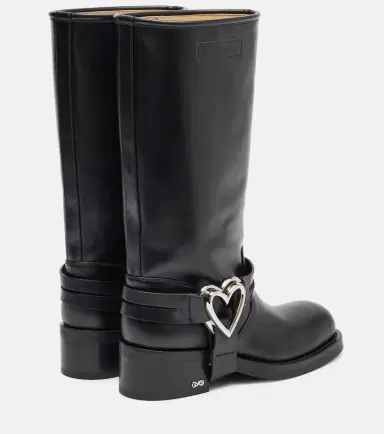 Mach & Mach Double Heart leather biker boots | Thumbnail 4 Mach & Mach Double Heart leather biker boots | Thumbnail 4