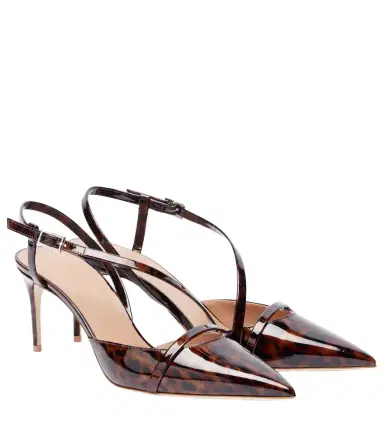 Malone Souliers Valeria 70 patent leather slingback pumps | Thumbnail 1 Malone Souliers Valeria 70 patent leather slingback pumps | Thumbnail 1