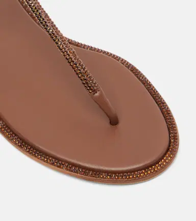 René Caovilla Diana embellished satin thong sandals | Thumbnail 4 René Caovilla Diana embellished satin thong sandals | Thumbnail 4