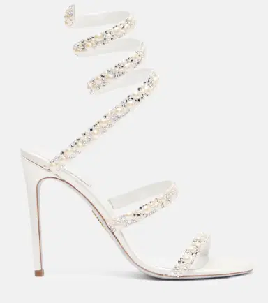 René Caovilla Cleo 105 embellished satin sandals | Thumbnail 4 René Caovilla Cleo 105 embellished satin sandals | Thumbnail 4