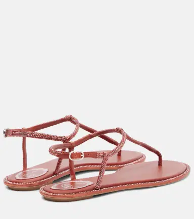 René Caovilla Diana embellished satin thong sandals | Thumbnail 2 René Caovilla Diana embellished satin thong sandals | Thumbnail 2
