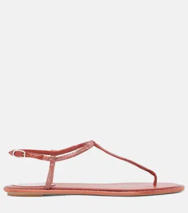 René Caovilla Diana embellished satin thong sandals | Thumbnail 3 René Caovilla Diana embellished satin thong sandals | Thumbnail 3