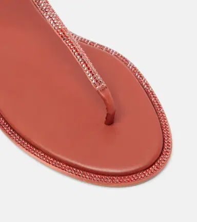 René Caovilla Diana embellished satin thong sandals | Thumbnail 4 René Caovilla Diana embellished satin thong sandals | Thumbnail 4