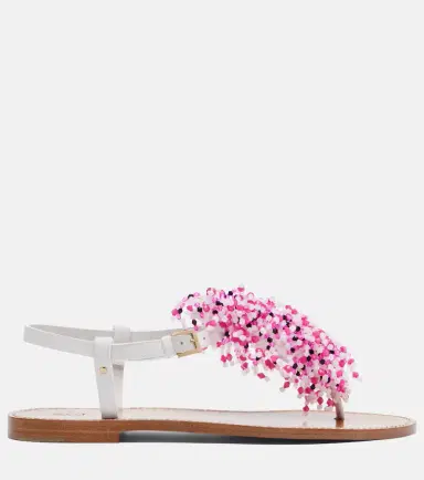 PUCCI Embroidery beaded leather sandals | Thumbnail 3 PUCCI Embroidery beaded leather sandals | Thumbnail 3