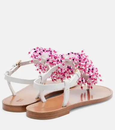 PUCCI Embroidery beaded leather sandals | Thumbnail 4 PUCCI Embroidery beaded leather sandals | Thumbnail 4