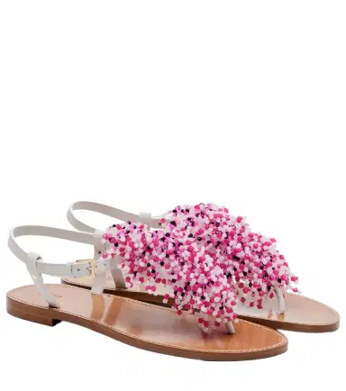 PUCCI Embroidery beaded leather sandals | Thumbnail 1 PUCCI Embroidery beaded leather sandals | Thumbnail 1