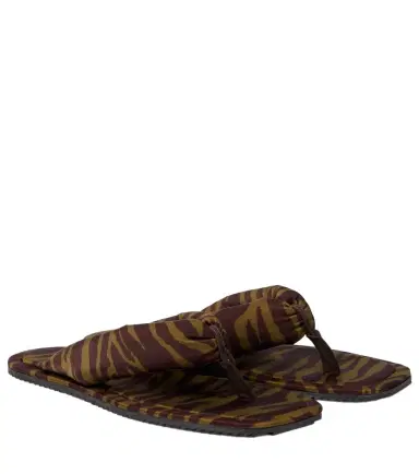 The Attico Indie zebra-print thong sandals | Thumbnail 1 The Attico Indie zebra-print thong sandals | Thumbnail 1
