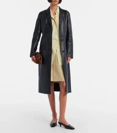 Toteme Paneled leather coat | Thumbnail 2 Toteme Paneled leather coat | Thumbnail 2