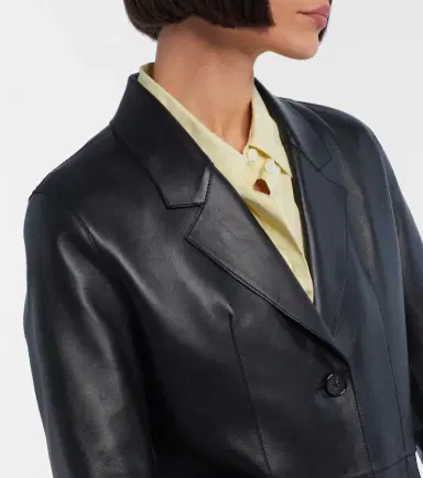 Toteme Paneled leather coat | Thumbnail 3 Toteme Paneled leather coat | Thumbnail 3