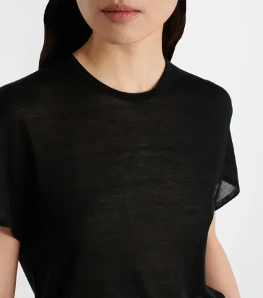 Toteme Knitted silk t-shirt | Thumbnail 3 Toteme Knitted silk t-shirt | Thumbnail 3