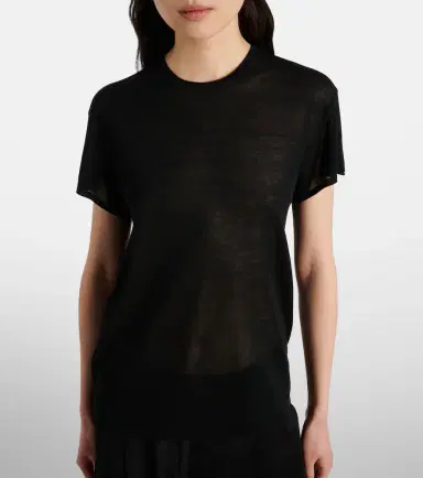 Toteme Knitted silk t-shirt | Thumbnail 5 Toteme Knitted silk t-shirt | Thumbnail 5