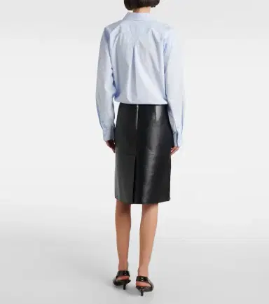 Toteme Paneled leather midi skirt | Thumbnail 4 Toteme Paneled leather midi skirt | Thumbnail 4