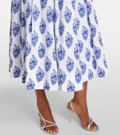 Carolina Herrera Floral cotton-blend midi skirt | Thumbnail 3 Carolina Herrera Floral cotton-blend midi skirt | Thumbnail 3