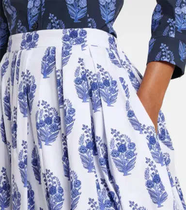 Carolina Herrera Floral cotton-blend midi skirt | Thumbnail 5 Carolina Herrera Floral cotton-blend midi skirt | Thumbnail 5