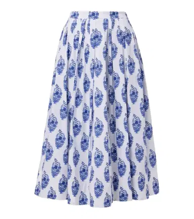 Carolina Herrera Floral cotton-blend midi skirt | Thumbnail 1 Carolina Herrera Floral cotton-blend midi skirt | Thumbnail 1