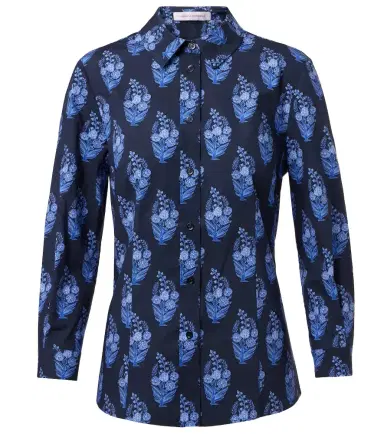 Carolina Herrera Icon floral cotton-blend shirt | Thumbnail 1 Carolina Herrera Icon floral cotton-blend shirt | Thumbnail 1