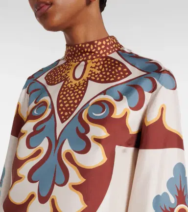 La DoubleJ Make An Exit feather-trimmed silk top | Thumbnail 5 La DoubleJ Make An Exit feather-trimmed silk top | Thumbnail 5