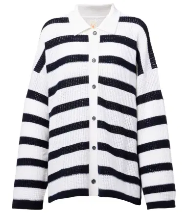 Jardin des Orangers Striped cashmere cardigan | Thumbnail 1 Jardin des Orangers Striped cashmere cardigan | Thumbnail 1