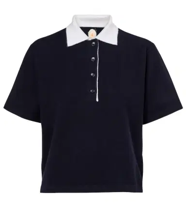 Jardin des Orangers Cropped cashmere polo shirt | Thumbnail 1 Jardin des Orangers Cropped cashmere polo shirt | Thumbnail 1
