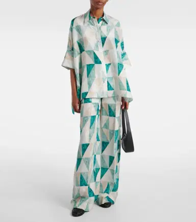 Joseph Thoresby printed silk wide-leg pants | Thumbnail 3 Joseph Thoresby printed silk wide-leg pants | Thumbnail 3