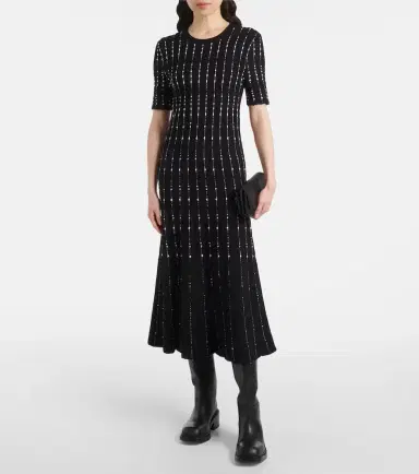 Joseph Ribbed-knit cotton-blend midi dress | Thumbnail 2 Joseph Ribbed-knit cotton-blend midi dress | Thumbnail 2