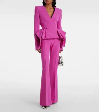 Safiyaa Double-breasted peplum blazer | Thumbnail 2 Safiyaa Double-breasted peplum blazer | Thumbnail 2