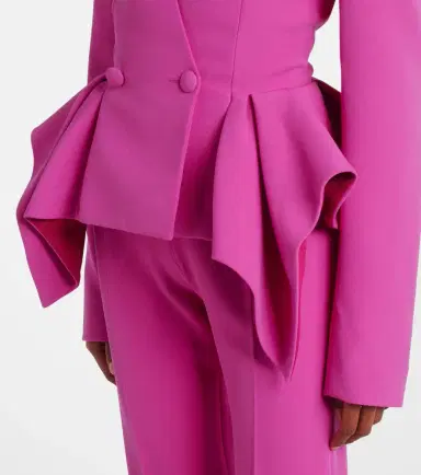 Safiyaa Double-breasted peplum blazer | Thumbnail 3 Safiyaa Double-breasted peplum blazer | Thumbnail 3