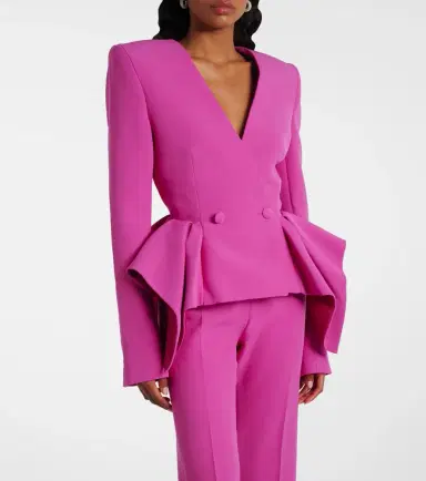 Safiyaa Double-breasted peplum blazer | Thumbnail 6 Safiyaa Double-breasted peplum blazer | Thumbnail 6