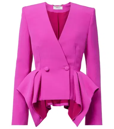 Safiyaa Double-breasted peplum blazer | Thumbnail 1 Safiyaa Double-breasted peplum blazer | Thumbnail 1