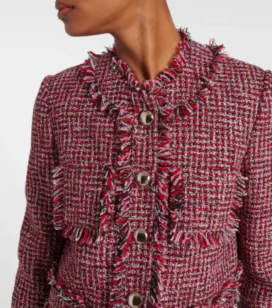 Safiyaa Wool-blend tweed jacket | Thumbnail 3 Safiyaa Wool-blend tweed jacket | Thumbnail 3