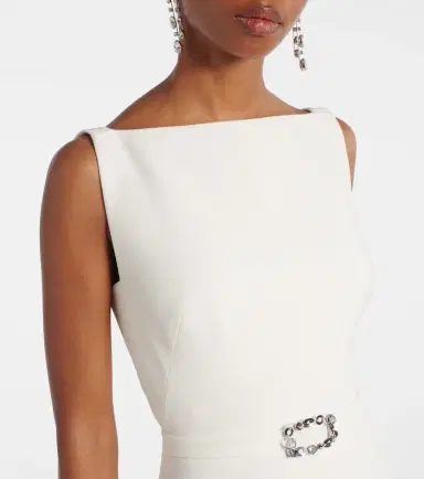 Safiyaa Belted A-line midi dress | Thumbnail 2 Safiyaa Belted A-line midi dress | Thumbnail 2