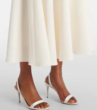 Safiyaa Belted A-line midi dress | Thumbnail 4 Safiyaa Belted A-line midi dress | Thumbnail 4