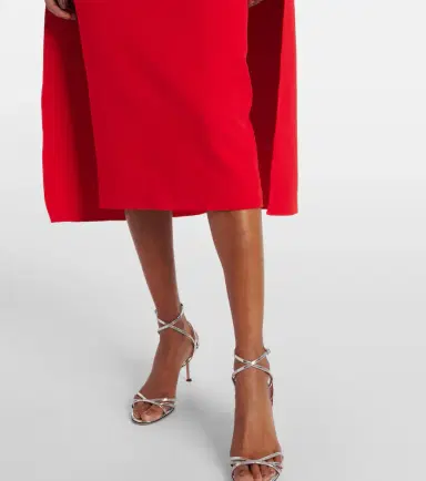 Safiyaa Cape-detail midi dress | Thumbnail 5 Safiyaa Cape-detail midi dress | Thumbnail 5
