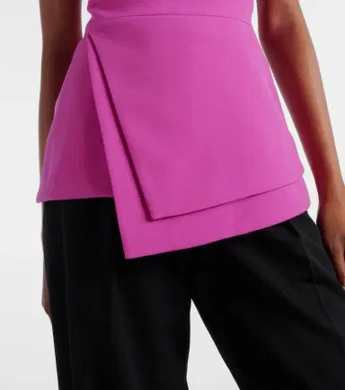 Safiyaa Farrah draped crepe top | Thumbnail 3 Safiyaa Farrah draped crepe top | Thumbnail 3