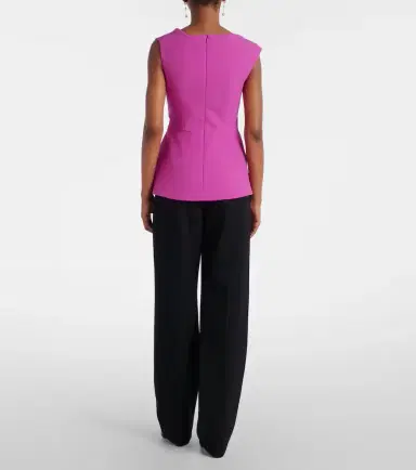 Safiyaa Farrah draped crepe top | Thumbnail 4 Safiyaa Farrah draped crepe top | Thumbnail 4