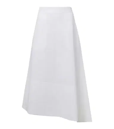 Jil Sander Asymmetric linen midi skirt | Thumbnail 1 Jil Sander Asymmetric linen midi skirt | Thumbnail 1