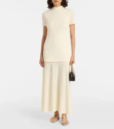 Jil Sander Layered crêpe maxi dress | Thumbnail 2 Jil Sander Layered crêpe maxi dress | Thumbnail 2
