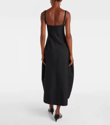 Jil Sander Gabardine midi dress | Thumbnail 2 Jil Sander Gabardine midi dress | Thumbnail 2